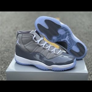 In hand now is the Jordan 11 cool gray 2021 size men 8